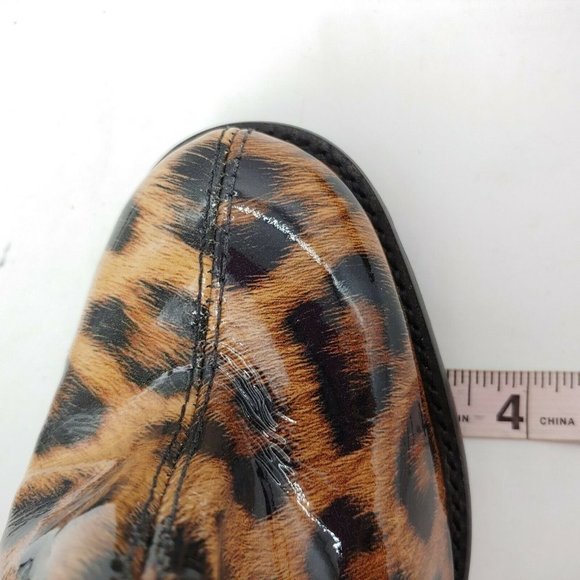 Schutz‎ Synthetic Leopard High Heel Ankle Boot 7 - Picture 7 of 10